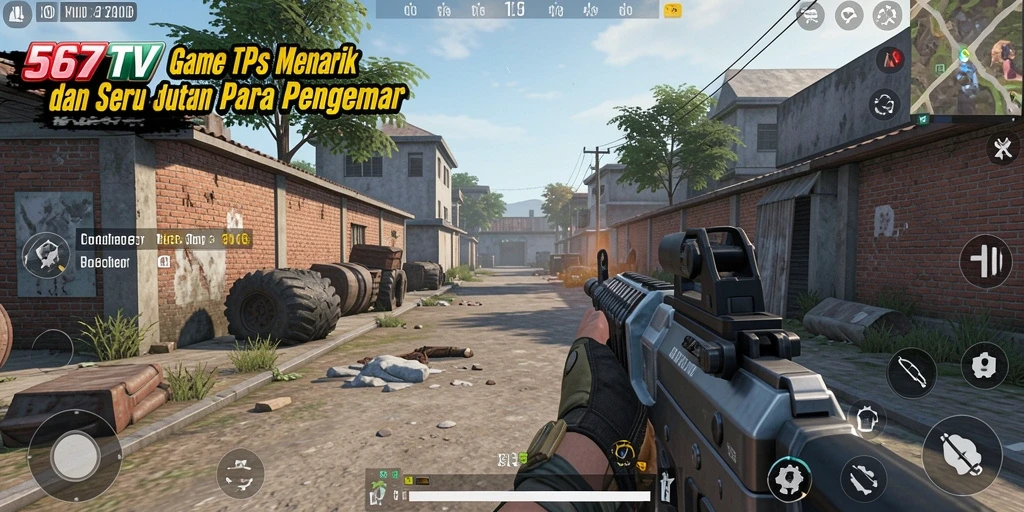 Screenshot dari gameplay TPS 567TV yang menegangkan.