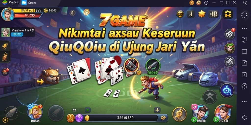 Tampilan gameplay QiuQiu yang menarik dan seru.