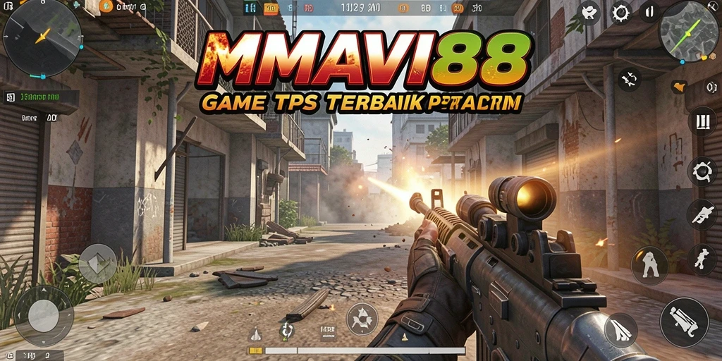 Tampilan gameplay AMAVI88 yang penuh aksi dan strategi TPS.