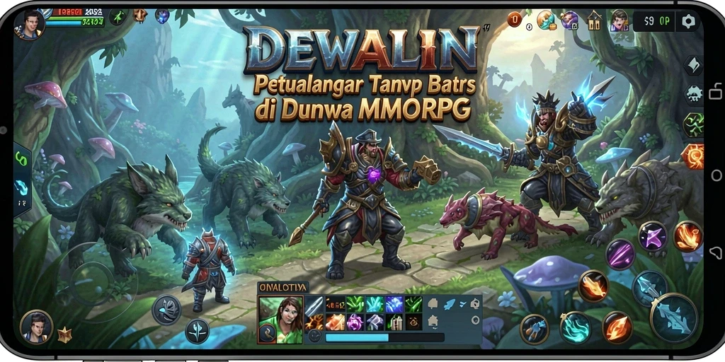 Tangkapan layar yang menunjukkan aksi seru dalam gameplay DEWALIN.