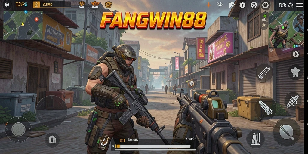 Tampilan gameplay FANGWIN88 yang menegangkan dan penuh aksi.