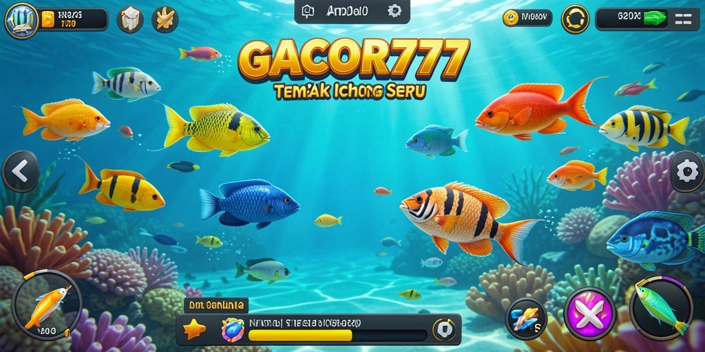 Screenshot GACOR777 menampilkan gameplay Tembak Ikan yang seru.
