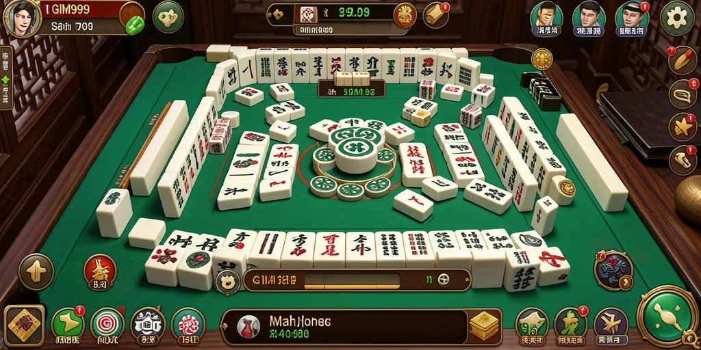 Tampilan gameplay Mahjong yang menantang di GIM999.