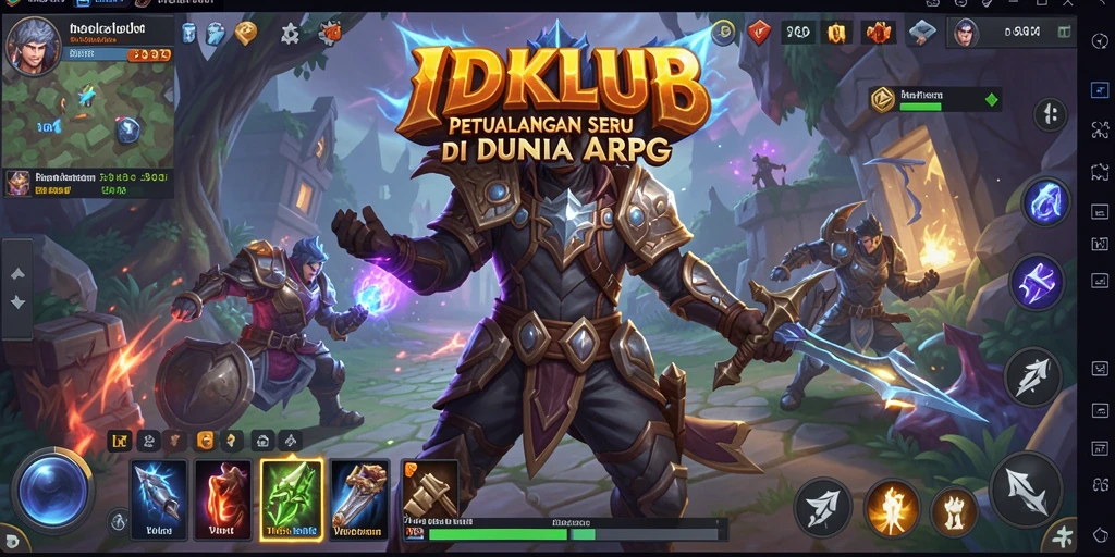 Tampilan gameplay menakjubkan dengan aksi ARPG yang seru.