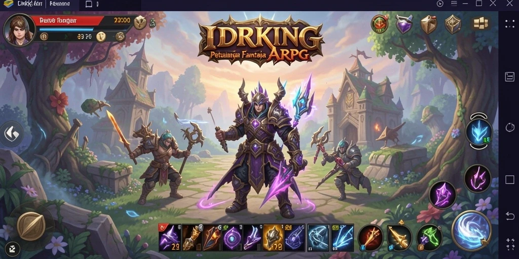 Tampilan gameplay ARPG yang mendebarkan di IDRKING.