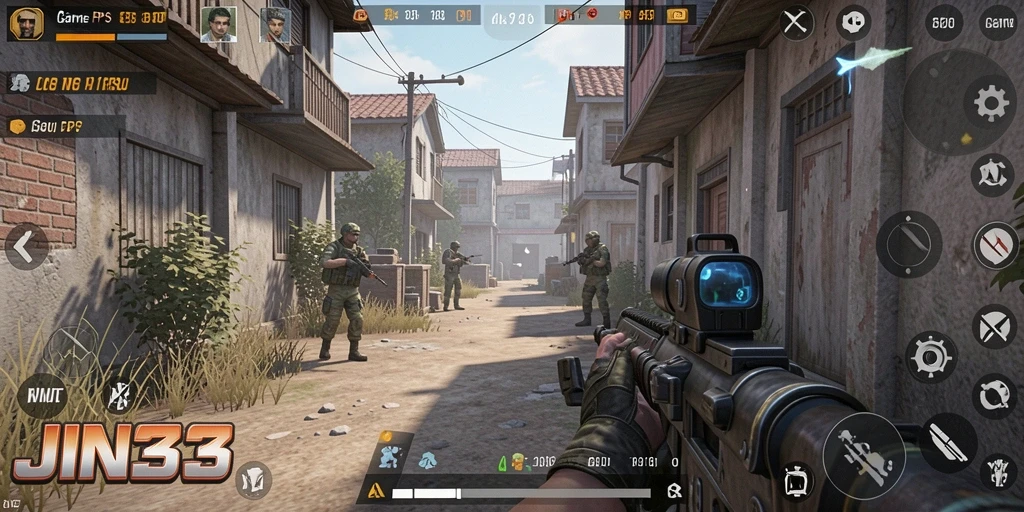 Tampilan menarik dari gameplay <strong>JIN33</strong> dengan aksi tembak-menembak yang mendebarkan.