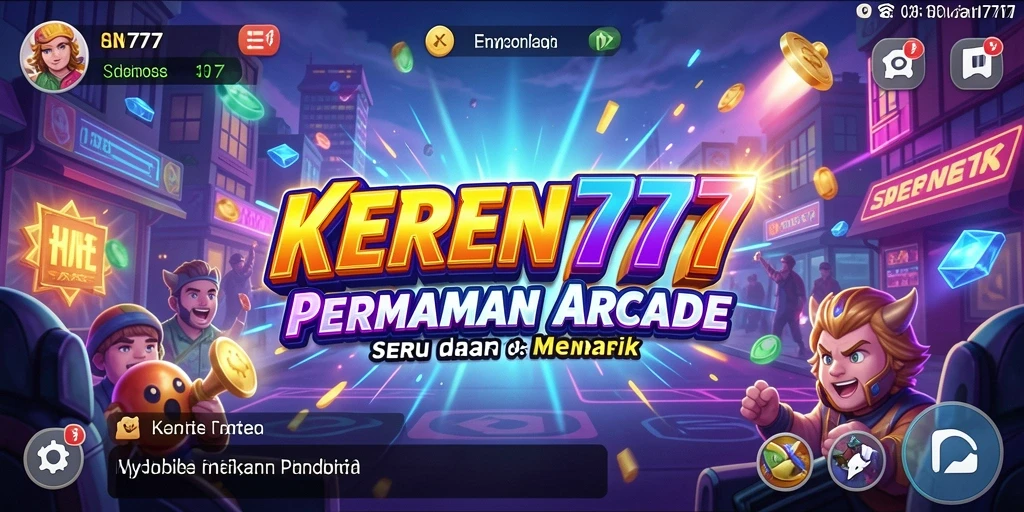 Tampilan seru dari gameplay KEREN777 yang menantang dan menghibur.