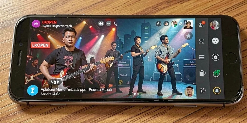 Tampilan gameplay <strong>LKOPEN</strong> yang menarik dan interaktif untuk pengalaman musik.