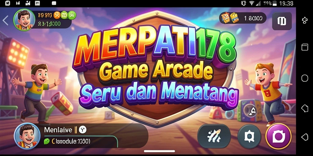 Tampilan seru gameplay Arcade MERPATI178 yang penuh tantangan.