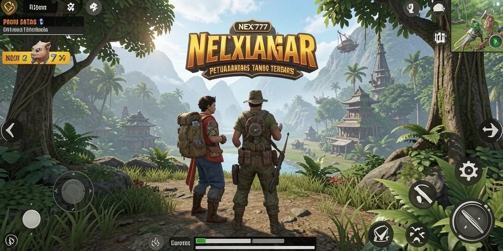 Tampilan gameplay Open World NEX777 yang menakjubkan dan interaktif.