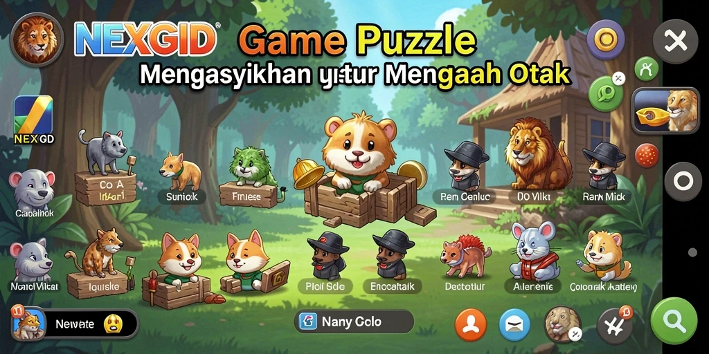 Tampilan gameplay NEXGID yang penuh teka-teki menantang.