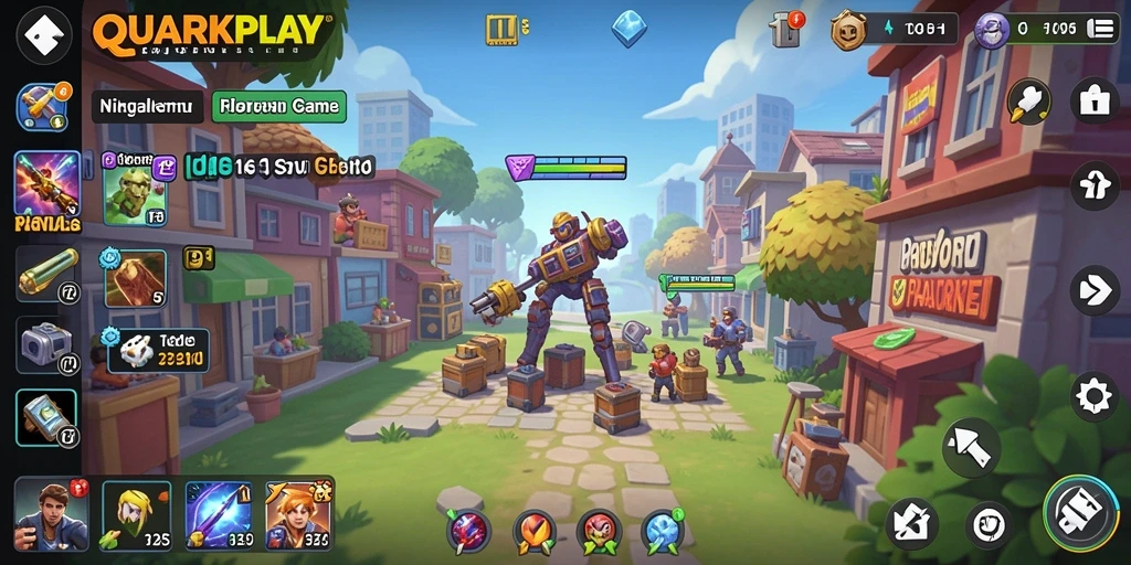 Tampilan menarik dari gameplay Idle di QUARKPLAY.