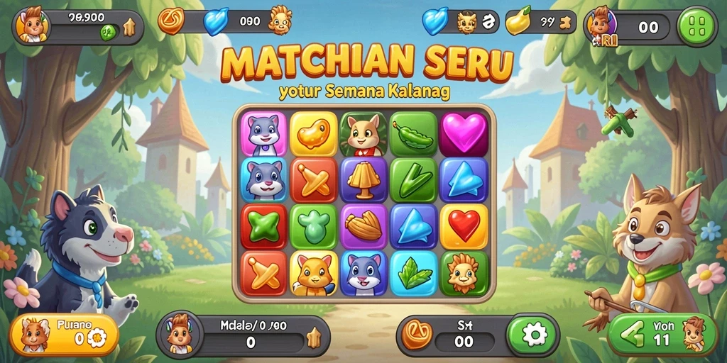 Tangkap momen seru gameplay Match-3 di RP8.